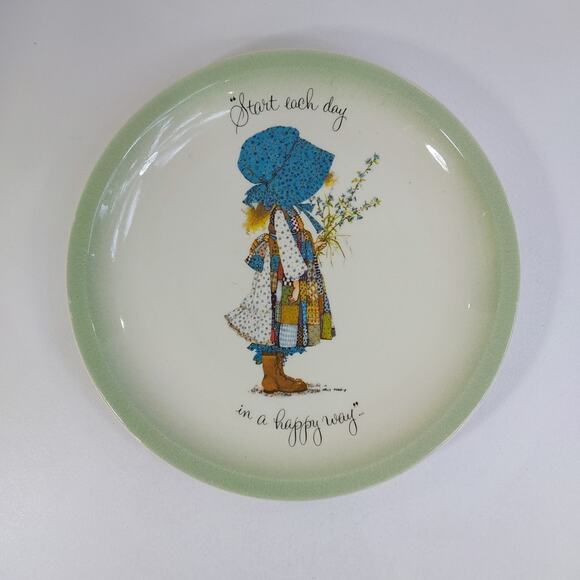Vintage Collectors Edition Holly Hobbie Ceramic Plate 10.5" - Picture 1 of 6